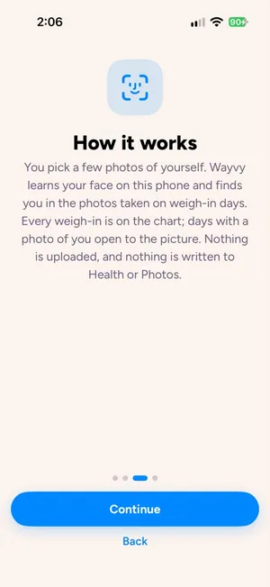 Wayvy intro screen 3: How it works